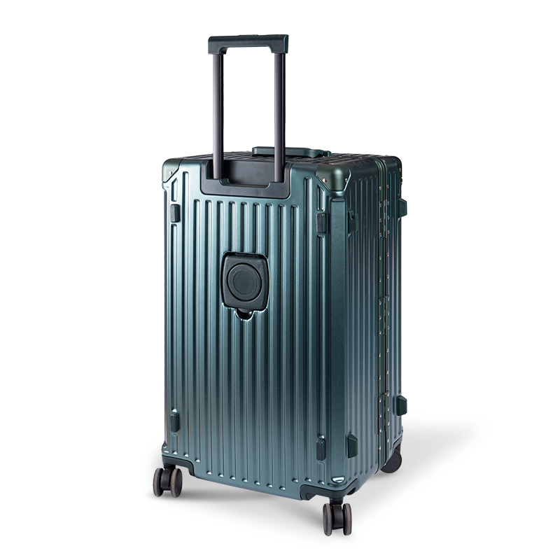 Bagagem de moldura de alumínio durável extra grande com porto de carregamento USB para viagens internacionais